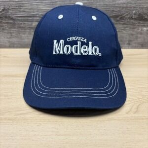 Modelo Cerveza Navy Blue Adjustable Baseball Hat Cap Beer‎ Logo Strap